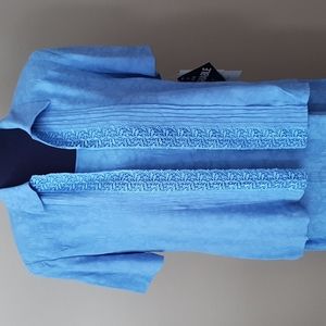 NWT Blue Sheath dress with short sleeve jacket- 8